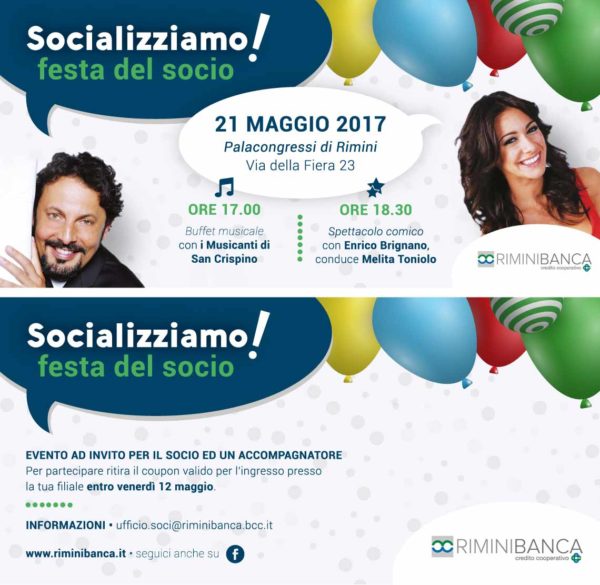 Immagine e strumenti di comunicazione per Evento Rimini Banca